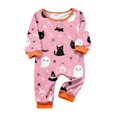 thumbnail image 1 of Halloween Matching Pajamas Set for Family Funny Print Jammies PJs Holiday Sleepwear Loungewear for Women/Men Baby 9 Months, 1 of 4