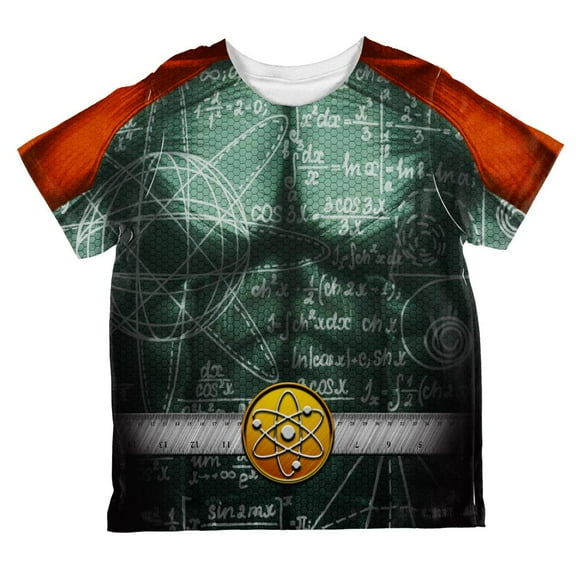 Halloween Math Geek Scientist Superhero Costume All Over Toddler T Shirt