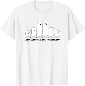 Halloween Math Paranormal Distribution Ghost Curve T-Shirt - Walmart.com