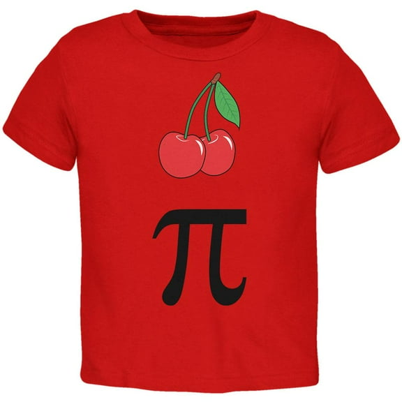 Halloween Math Pi Costume Cherry Day Toddler T Shirt Red 4T