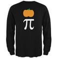 thumbnail image 1 of Halloween Math Pi Costume Pumpkin Day Mens Long Sleeve T Shirt Black MD, 1 of 2
