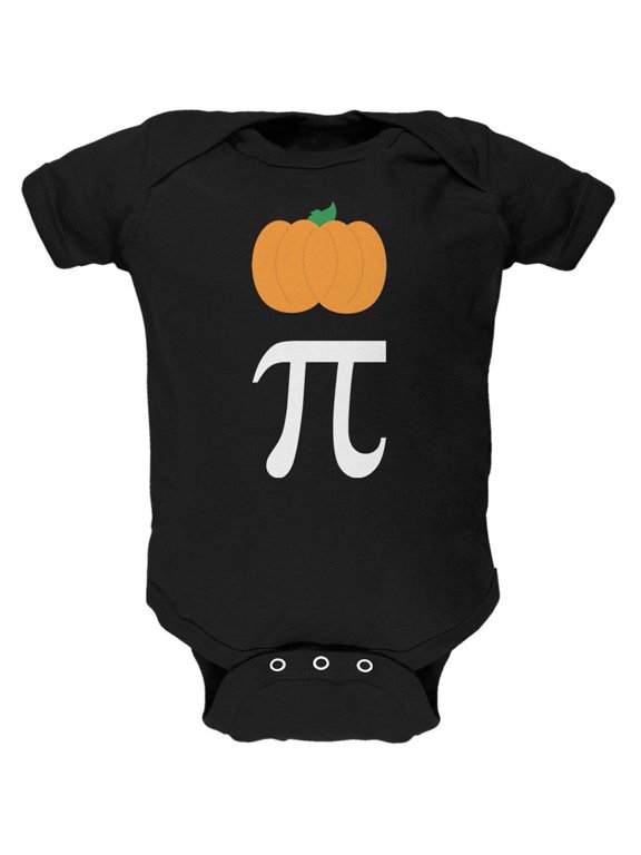 Halloween Math Pi Costume Pumpkin Day Soft Baby One Piece Black 18-24 M