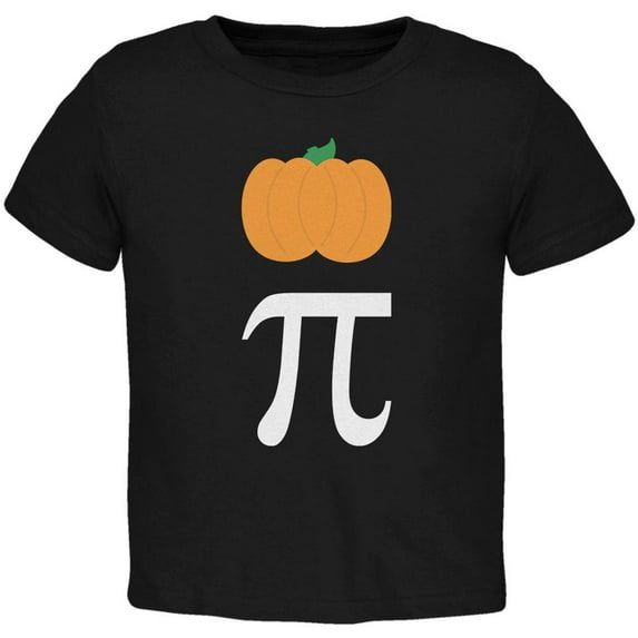 Halloween Math Pi Costume Pumpkin Day Toddler T Shirt Black 3T