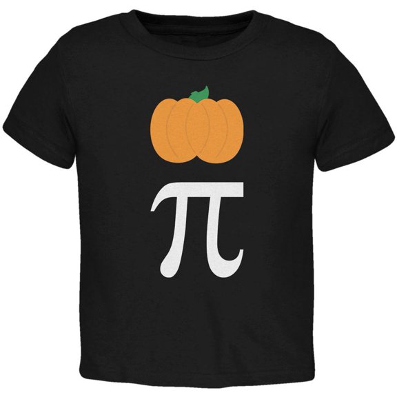 Halloween Math Pi Costume Pumpkin Day Toddler T Shirt Black 4T