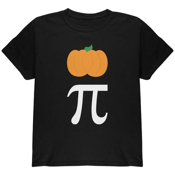 Halloween Math Pi Costume Pumpkin Day Youth T Shirt Black Youth X-SM