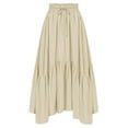 thumbnail image 1 of Halloween Maxi Skirts for Women High Waist Medieval Renaissance Skirt Darkness Long Skirt Beige XL, 1 of 2