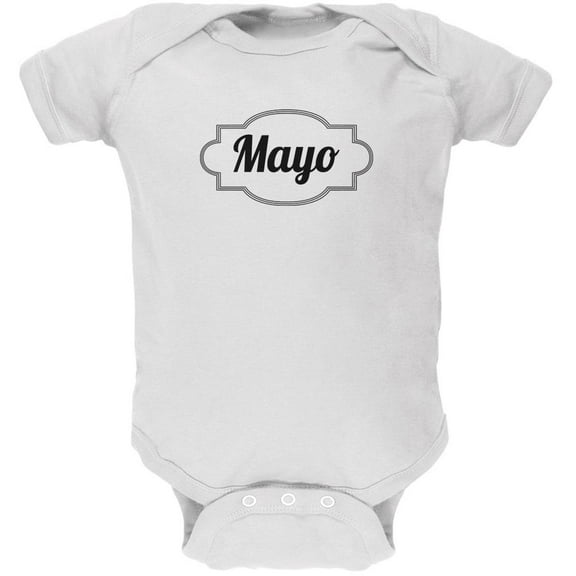 Halloween Mayonnaise Costume White Soft Baby One Piece - 0-3 months