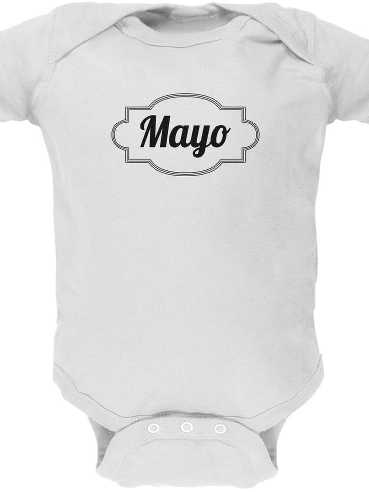 Halloween Mayonnaise Costume White Soft Baby One Piece 1218 months