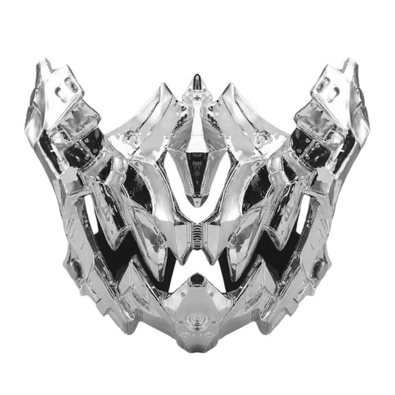 Halloween Mechanical Style Mask Half Face Plastic Mask for Party Prom Holiday Events Scene Props Decoration