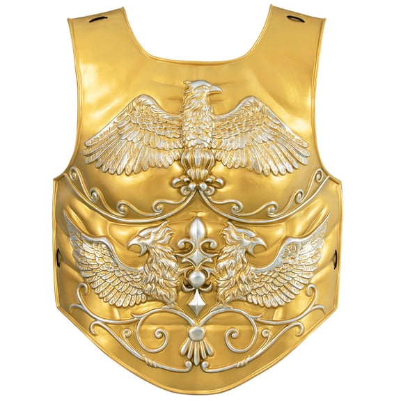 Halloween Medieval Knight Chest Armor,Mardi Gras Ancient Rome Warrior Costume for LARP,Gladiator Armor Costume