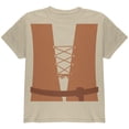 thumbnail image 1 of Halloween Medieval Peasant Costume Youth T Shirt Sand YLG, 1 of 1