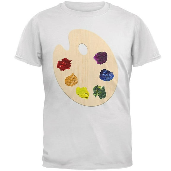 Halloween Men's Artist's Paint Palette Costume Short Sleeve T Shirt