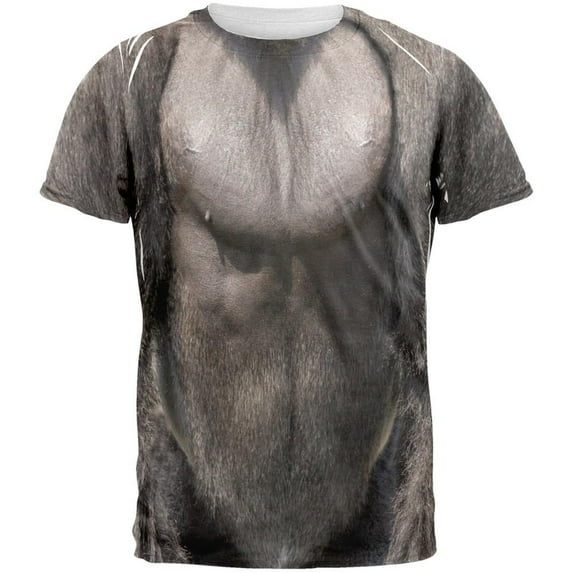 Halloween Men's Barn Owl Costume All Over Short Sleeve T Shirt