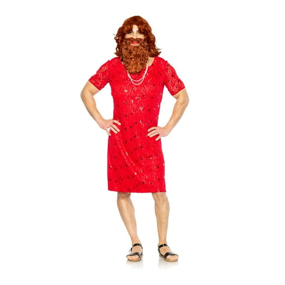 Halloween Men's Bearded Lady Costume