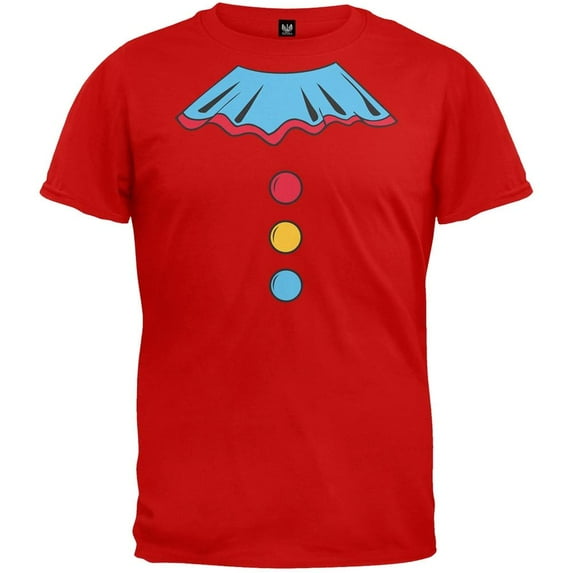 Halloween Men's Clown Costume Short Sleeve T Shirt