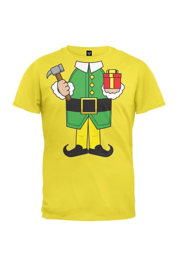 Men's Elf Body Black Costume Short Sleeve T Shirt