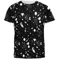 thumbnail image 1 of Halloween Men's Galaxy Astronomy Pattern All Over Short Sleeve T Shirt, 1 of 2