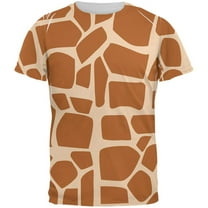 Halloween Men's Giraffe West African Cartoon Costume All Over Short Sleeve T Shirt