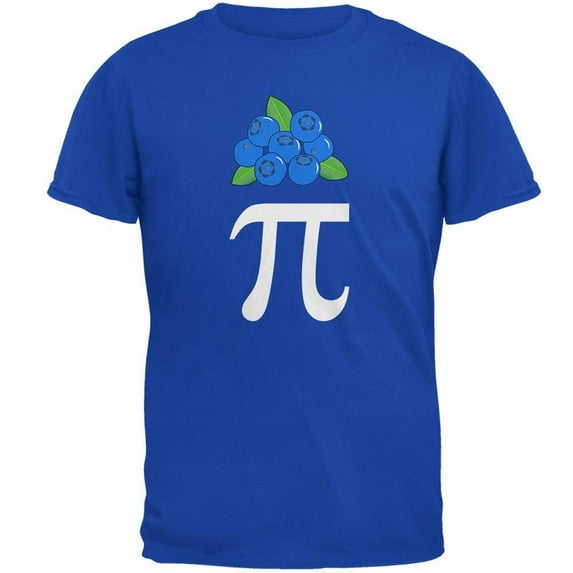 Halloween Men's Math Pi Costume Blueberry Day Short Sleeve Soft Graphic Tee