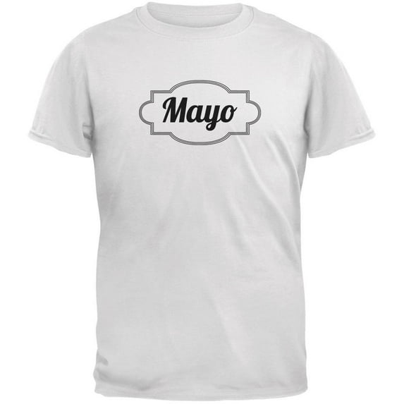 Halloween Men's Mayonnaise Costume White Short Sleeve Graphic Tee