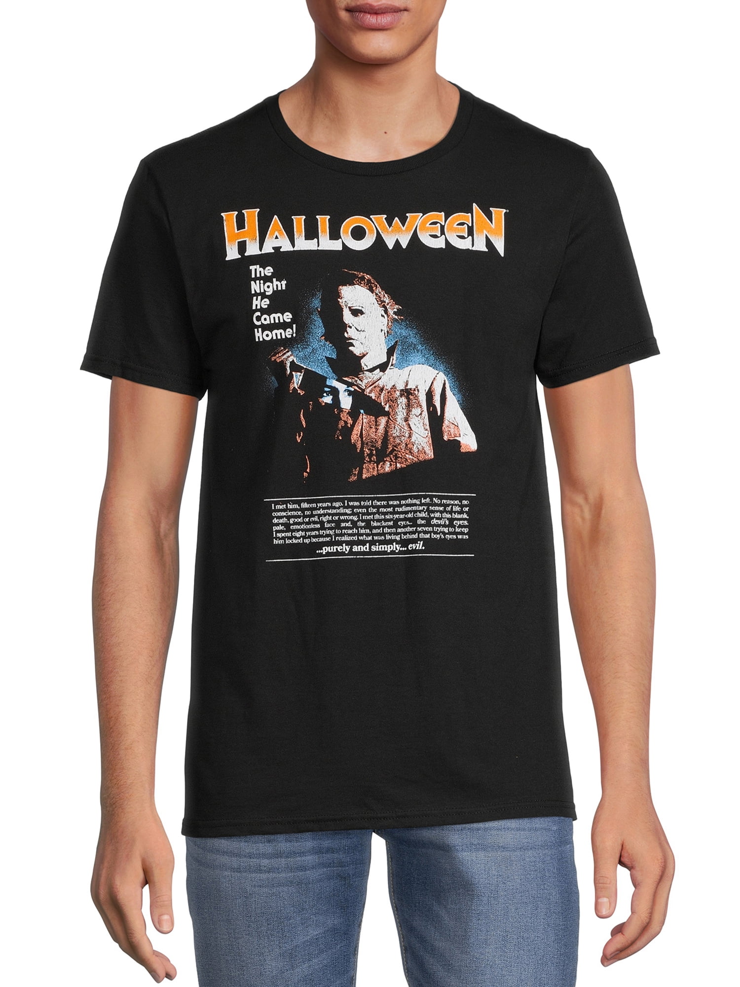 Halloween Men's Michael Graphic Tee with Short Sleeves - Walmart.com