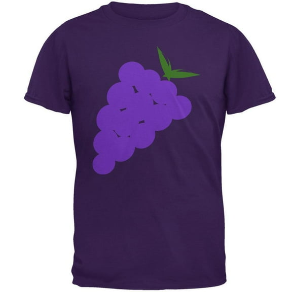 Halloween Men's Purple Grape Costume Short Sleeve Graphic Tee