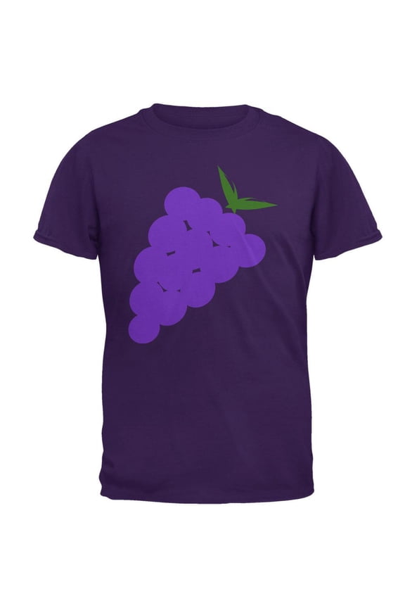 Men's Purple Grape Costume Short Sleeve Graphic Tee