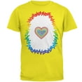 thumbnail image 1 of Halloween Men's Rainbow Heart Unicorn Costume Pony Short Sleeve Graphic Tee, 1 of 2