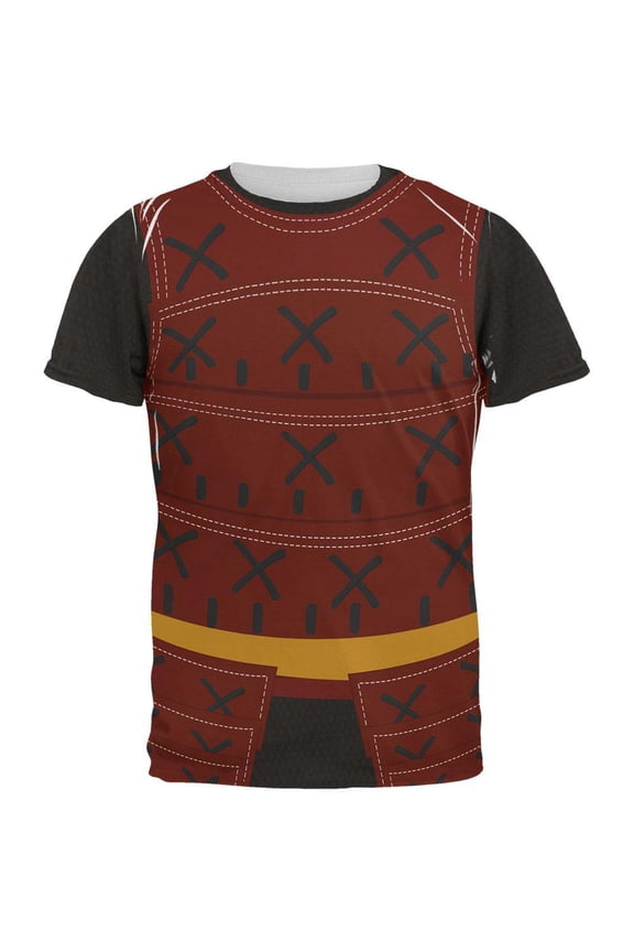 Men's Samurai Costume All Over Short Sleeve Graphic Tee