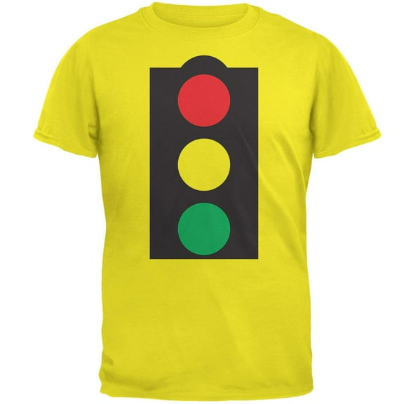Halloween Men's Stoplight Costume Short Sleeve Graphic Tee