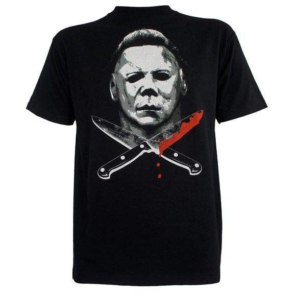 Halloween Mens Michael Myers Knives T-Shirt L
