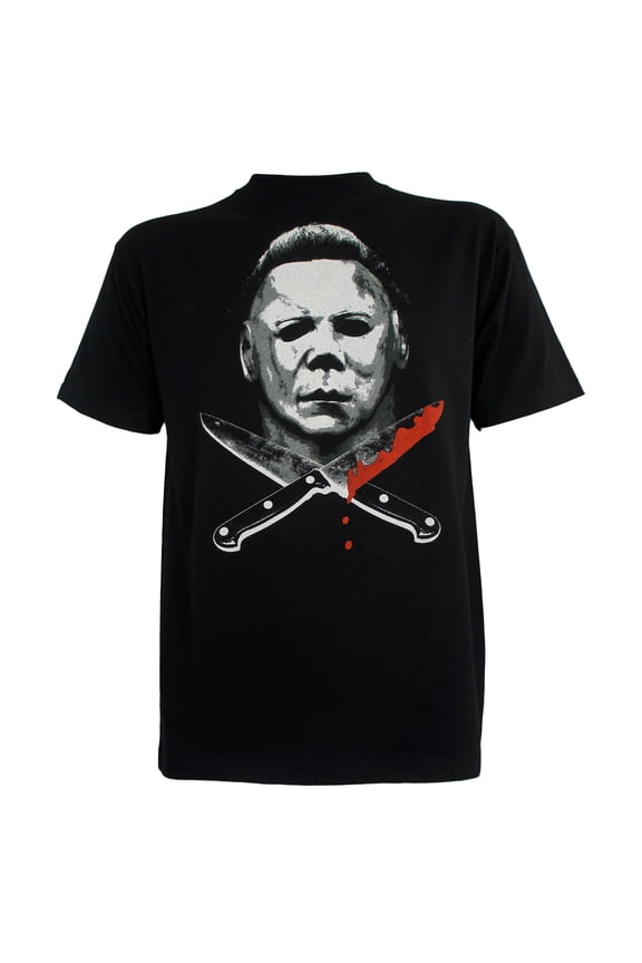Halloween Mens Michael Myers Knives T-Shirt L