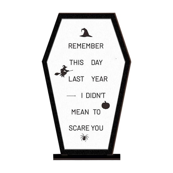 Halloween Message Board – Scene Prop Letter Board for Indoor Decor, Gardens, Parties & Festive Displays