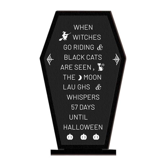 Halloween Message Board – Scene Prop Letter Board for Indoor Decor, Gardens, Parties & Festive Displays