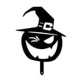 thumbnail image 1 of Halloween Metal Black Pumpkin Decor Halloween Yard Lawn Stakes Garden Scare Silhouette Statues Stakes for Home Yard Outdoor Decorations, 1 of 4