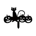 thumbnail image 1 of Halloween Metal Black Pumpkin Decor Halloween Yard Lawn Stakes Garden Scare Silhouette Statues Stakes for Home Yard Outdoor Decorations, 1 of 4