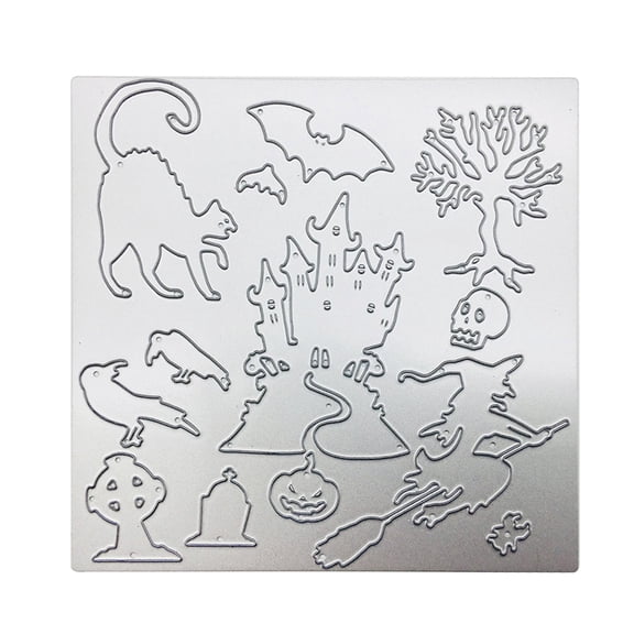 Halloween Metal Cutting Dies Stencil DIY Scrapbooking Album Stamp Paper Card Emb