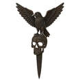 thumbnail image 1 of Halloween Metal Garden Stake, 11.81-Inch Black Crow and Skeleton Yard Art for Lawn, Walkway and Porch Decor, 1 of 8