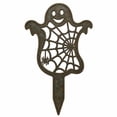 thumbnail image 1 of Halloween Metal Garden Stake, 11.81-Inch Black Ghost and Web Yard Art for Lawn, Walkway and Porch Decor, 1 of 8