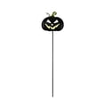 thumbnail image 1 of Halloween Metal Pumpkin Yard Stake, Black Glow in The Dark Fluorescent Iron Art, 1 Piece Decorative Ground Insert, for Outdoor Garden Lawn Halloween Holiday Pathway Decoration, 1 of 7