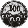 thumbnail image 1 of Halloween Metal Sign Halloween Scary Witch Vintage Round Sign For Home Kitchen Garden Yard Office Decor 8x8 INCH, 1 of 5