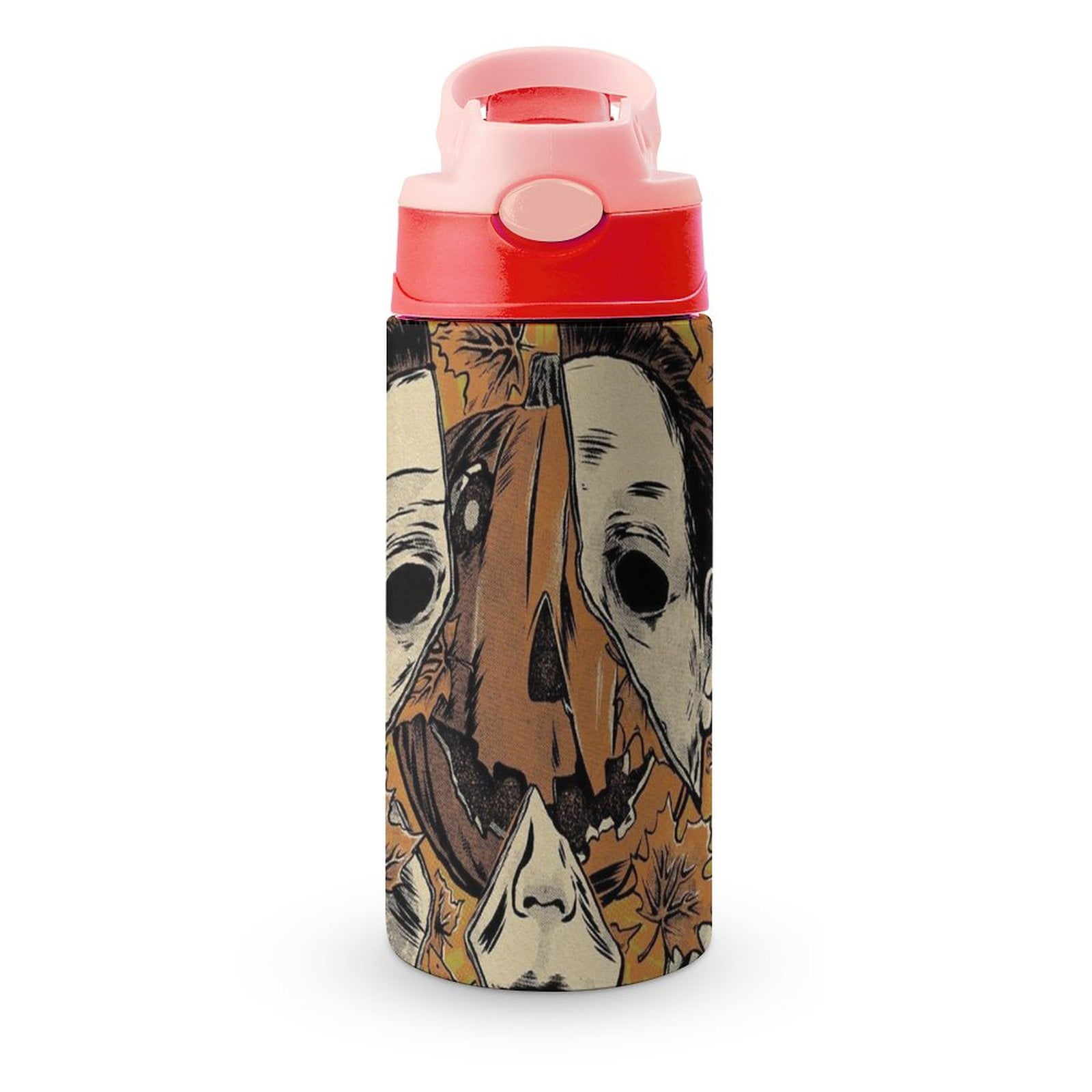 Halloween Michael Myers Kid's Insulated Water Bottle With Straw Vacuum