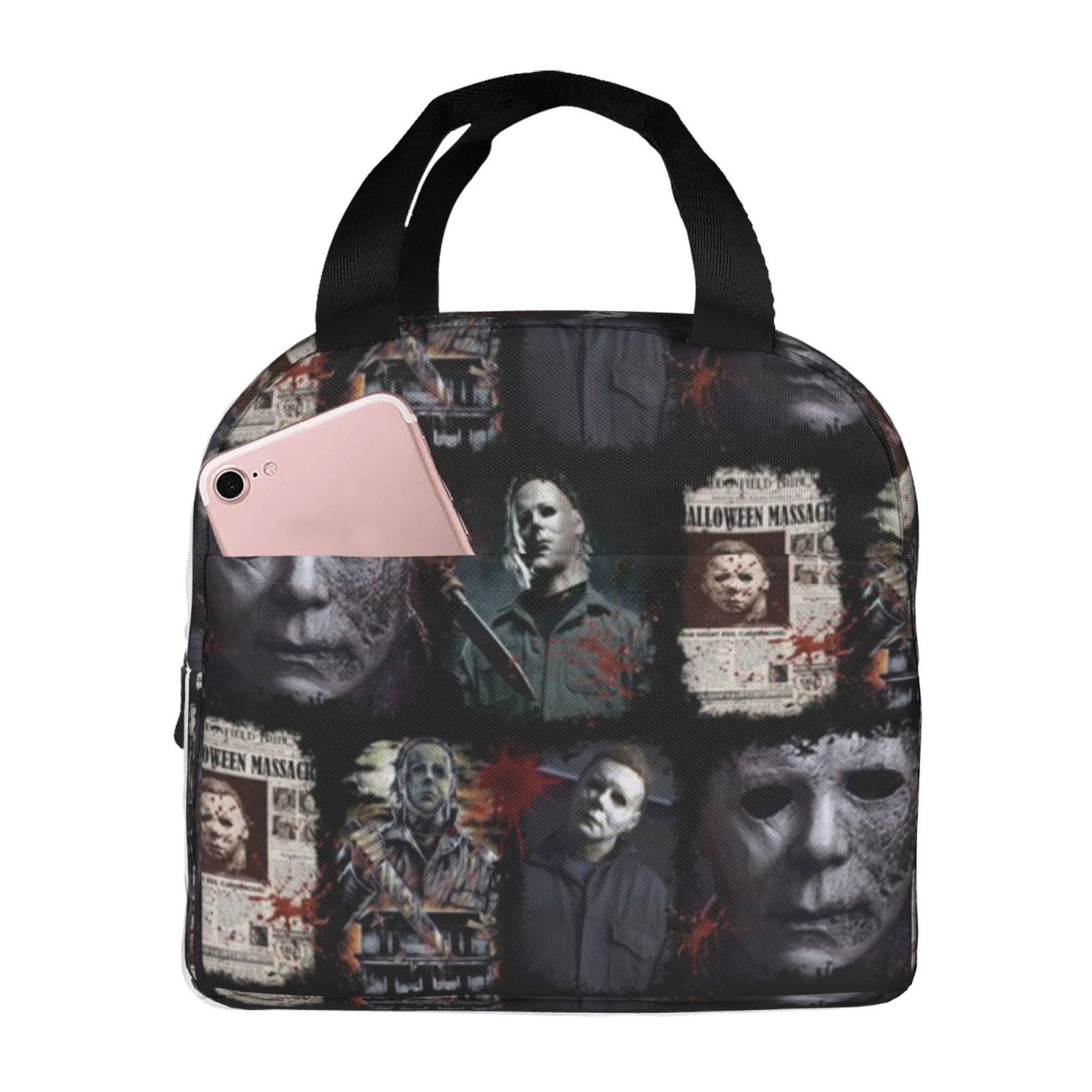 Halloween Michael Myers Portable Lunch Bag For Adult And Kids Reusable