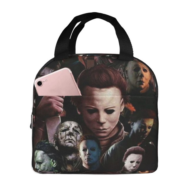 Halloween Michael Myers Portable Lunch Bag For Adult And Kids Reusable