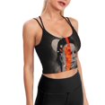 Halloween Michael Myers Sports Bra For Women Padded Crop Top Camisole