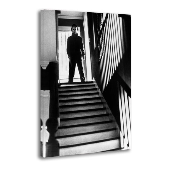 Halloween Michael Myers On The Steps 2 Horror Movie Room Aesthetic Poster Print Art Wall Painting Canvas Posters Gifts Modern Bedroom Decor 12x18inch(30x45cm)