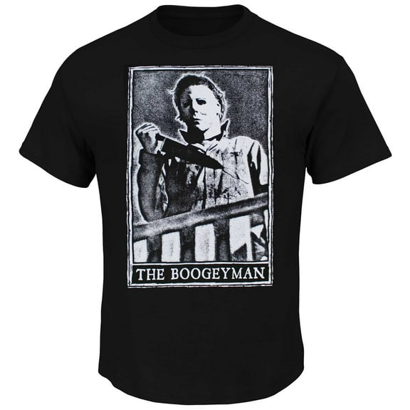 Halloween Michael Myers The Boogeyman Tarot Card Men's T-Shirt, Black, Medium