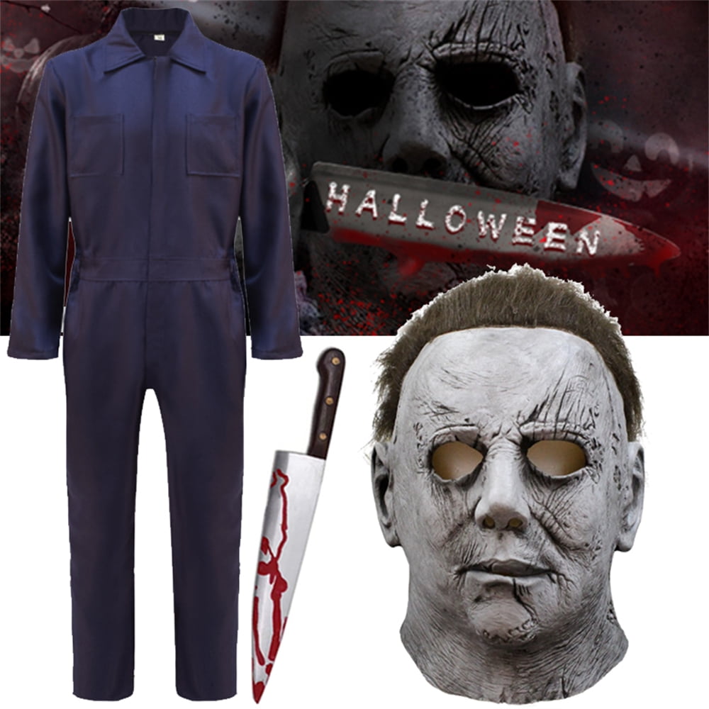 Halloween Michael Myers cospaly costume +Knife + mask