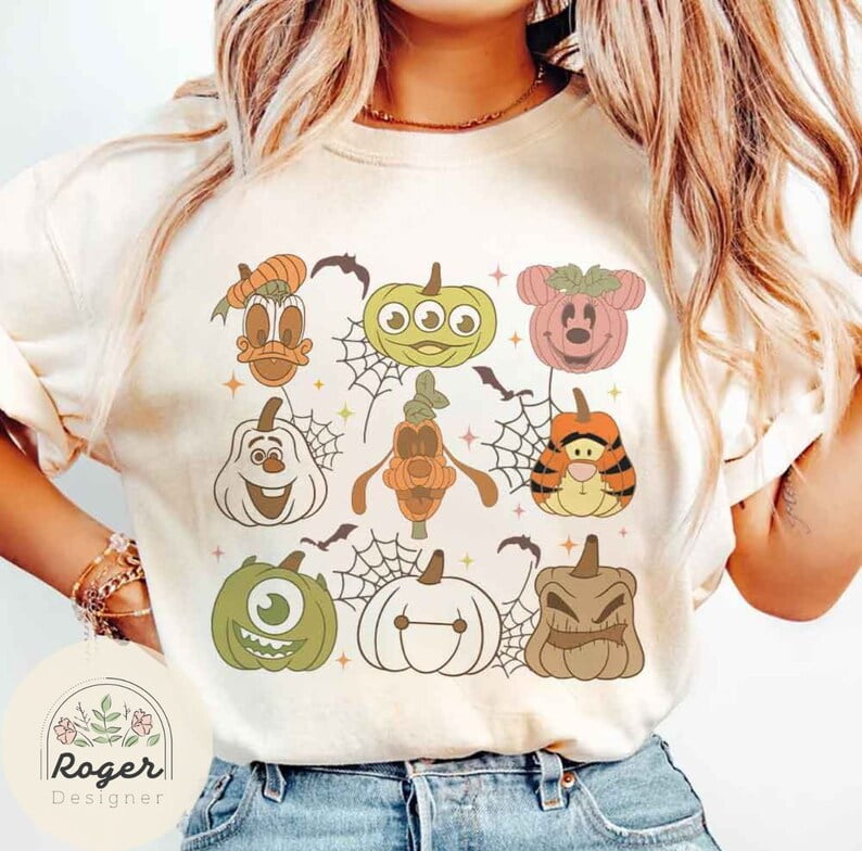 Halloween Mickey and Friends Pumpkin Disney Halloween Shirt, Mickey's
