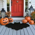 thumbnail image 1 of Halloween Microfiber Carpet Decorations, Creative Washable Bats Pumpkin Ghost Rug for Autumn Halloween Thanksgiving Home Decoration, 1 of 7